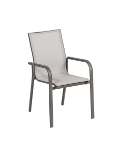 Sedia Stone con braccioli impilabile 