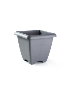 Vaso quadrato Terrae Maxi 43 grigio fumo