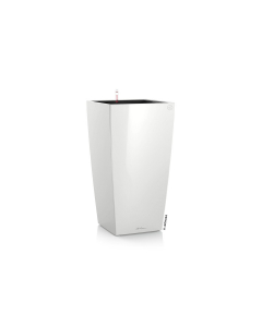 Vaso alto cubico premium bianco lechuza