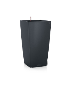 Vaso alto cubico color ardesia lechuza