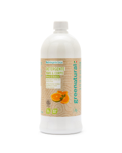 Detergente mani e corpo menta & arancio - 1 litro