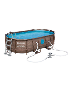Bestway piscina power steel ovale 427 x 250 cm