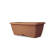 Fioriera Terrae Midi terracotta con sottovaso integrato Plastecnic