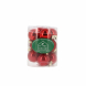 Palline per albero di Natale in vetro rosso Tubo 12 pz 3 cm