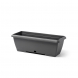 Fioriera Terrae grigio fumo sottovaso integrato Plastecnic