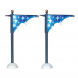 Lemax Star Street Banner – Set 2 lampioni luminosi