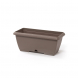 Fioriera Terrae beige scuro sottovaso integrato Plastecnic