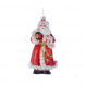 Decorazione natalizia Babbo Natale con glitter da appendere