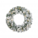 Corona natalizia Imperial innevata con led