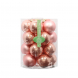 Palline di Natale rosa in vetro set 20 pz 6 cm