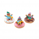 Lemax set da 3 figurine Tubing Day