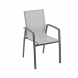 Sedia da esterno con braccioli Tommy Antracite