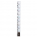 Set 10 palline di Natale in plastica assortite Bianco iridescente 6 cm