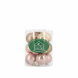 Palle di Natale in vetro INGE mix rosa e champagne 12 pz 3 cm