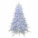 Albero di Natale bianco con luci LED incorporate Paris