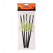 Set 5 cannucce in carta con scheletrini Halloween fluorescenti