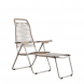 Sdraio chaise longue pieghevole Spaghetti con schienale alto Fiam