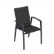 Sedia con braccioli New Fusion Antracite e Grigio