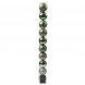 Set 10 palline di Natale in plastica assortite Verde chiaro 6 cm