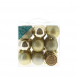 Palline di Natale in plastica mix Oro 27pz 6cm