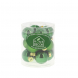 Mini palline di Natale in vetro mix Verde 12pz 3cm