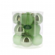 Palline di Natale in vetro mix Verde Salvia 12pz 8cm