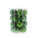 Palline di Natale in vetro mix Verde 20pz 6cm