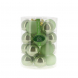 Palline di Natale in vetro mix Verde Salvia 20pz 6cm