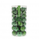 Palline di Natale in vetro mix Verde 48pz 5/6/7cm