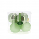 Maxi palline di Natale in vetro mix Verde Salvia 6pz 10cm