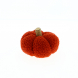 Zucca decorativa peluche Teddy-Rosso scuro-14 cm