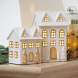 Casetta in porcellana bianca con LED