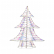 Albero iridescente luminoso