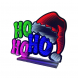 Scritta luminosa HO HO HO effetto Infinity