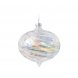 Cipolla twist appendibile trasparente iridescente 10cm