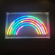 Arcobaleno insegna neon multicolore