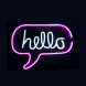 Hello insegna neon da parete