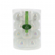 Sfere natalizie in vetro Tubo da 20 pz 6 cm Bianco iridescente Inge
