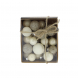 Mini box palline assortite Panna/Grigio glitter Inge