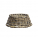 Copribase in rattan grigio Ø60 cm per albero di Natale