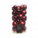 Set 30 palline di Natale 4/5/6cm-Sangue d'oca - palline