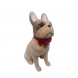 Bulldog decorativo con campanella e papillon