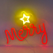 Scritta Merry Neon USB