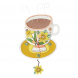 Orologio da parete Cuppa Joy con pendolo