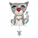 Orologio da parete Gatto con pendolo