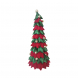 Albero decorativo con nastri e sfere