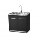 Modulo cucina da esterno con lavandino Argo antracite