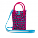 Portacellulare a maglia animalier – Leopardato Viola e Azzurro