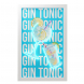 Cornice luminosa neon LED "Gin Tonic" – Quadro Pop Art 30x50 cm