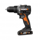 Kit trapano avvitatore a percussione Brushless Worx 20V 60Nm